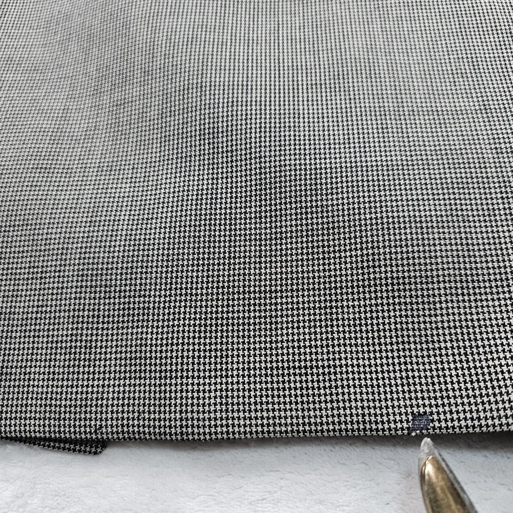 Vtg Joseph Abboud Suit Double Breasted Peak 48 XLong 36x34 Houndstooth 100% Wool